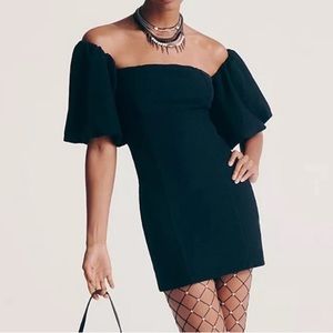 Free People Beach Bubbly Mini Dress in Black Size S NWOT